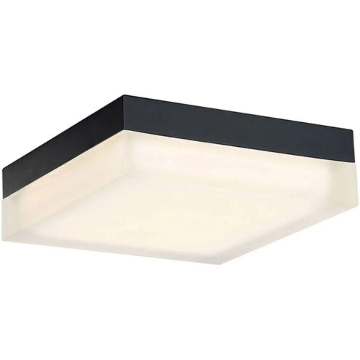 Matrix 9 in. LED Flush Mount Light 120V, 3500K Black Finish