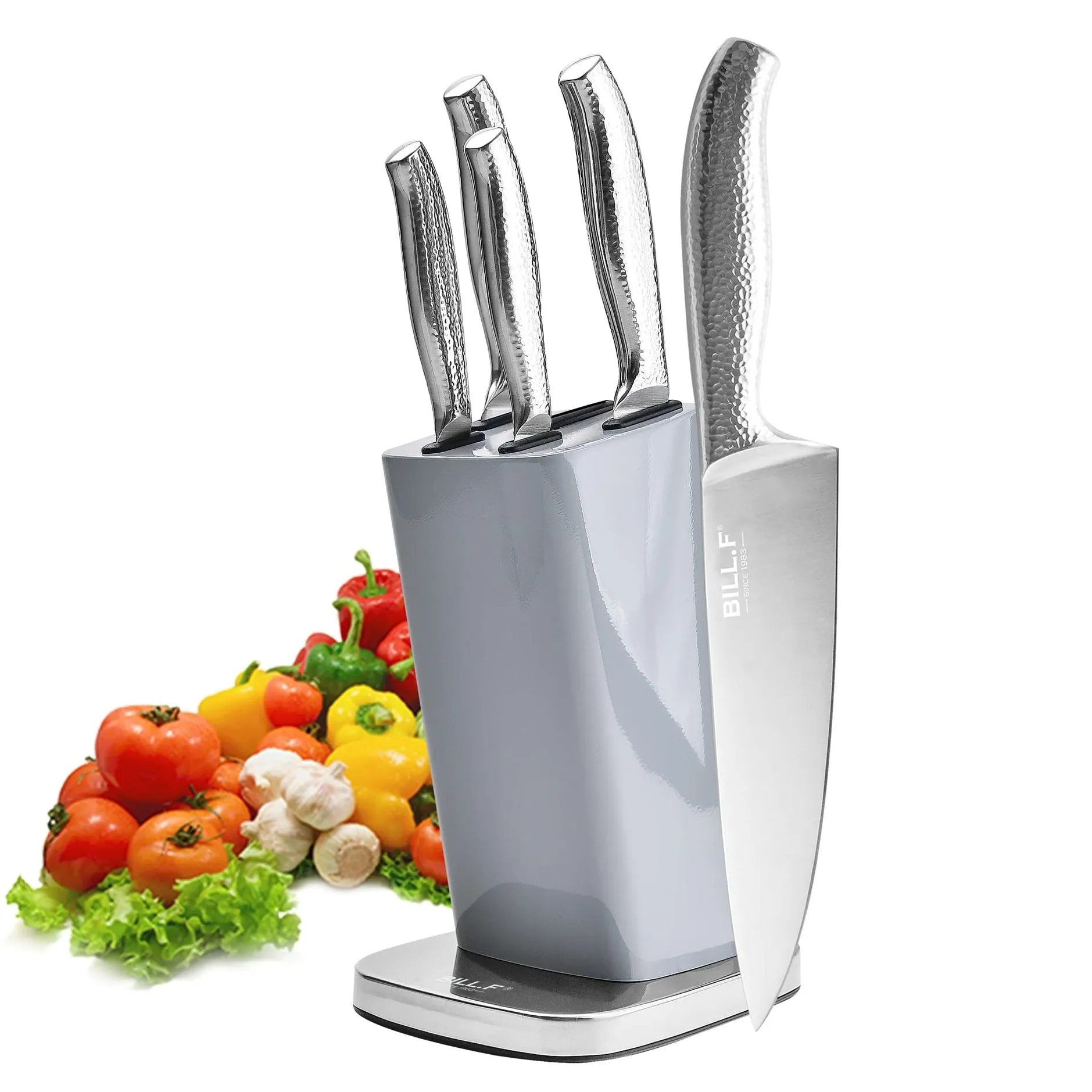 Max 50% off - 6-Piece Kitchen Knife Set with Block Professional Chef Knife Set