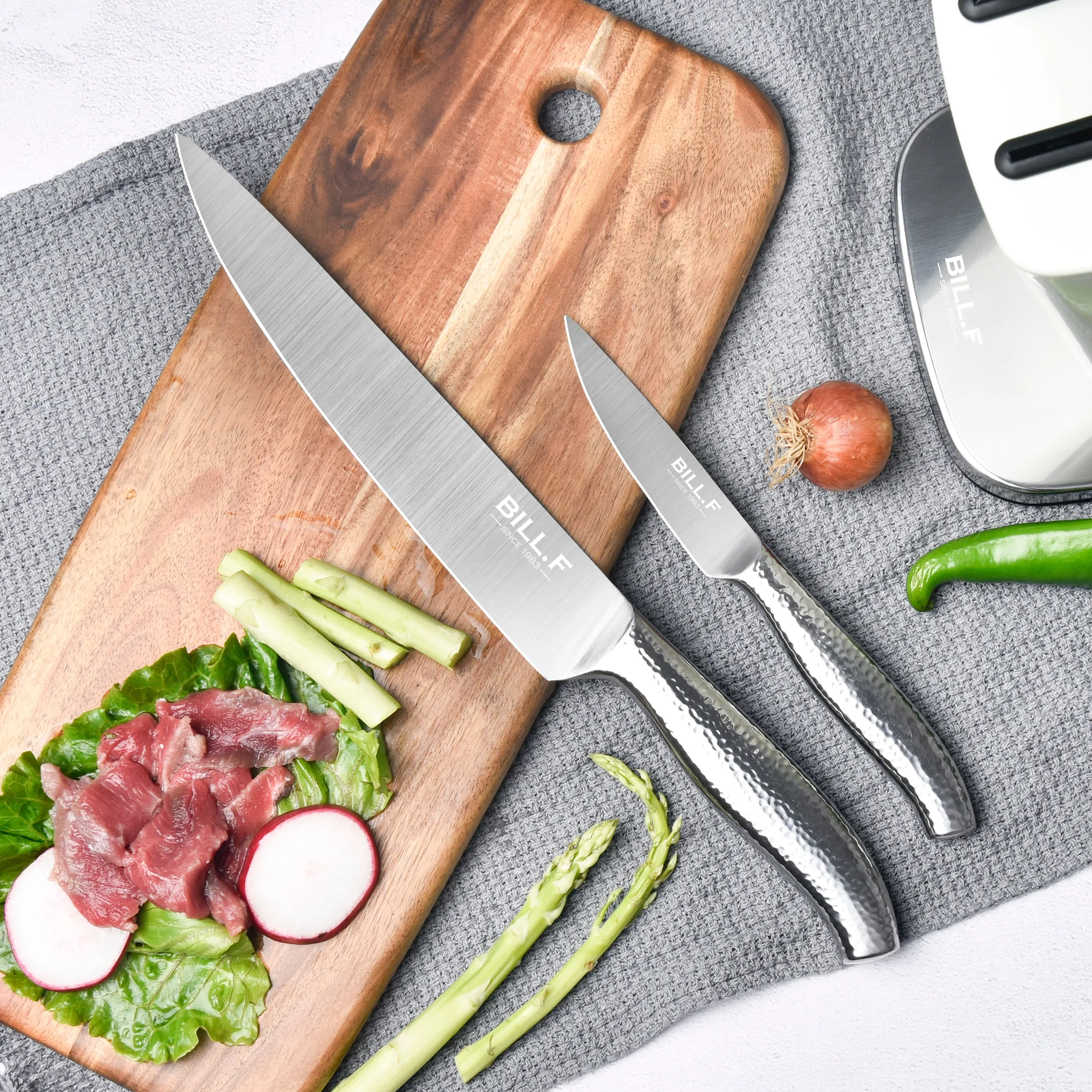 Max 50% off - 6-Piece Kitchen Knife Set with Block Professional Chef Knife Set