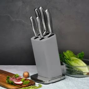 Max 50% off - 6-Piece Kitchen Knife Set with Block Professional Chef Knife Set