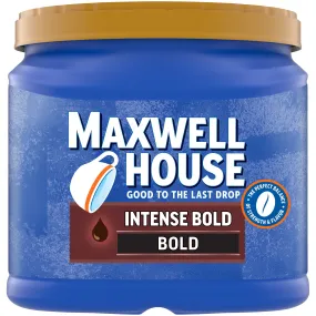 Maxwell House Intense Bold Dark Roast Ground Coffee, 26.7 oz Canister