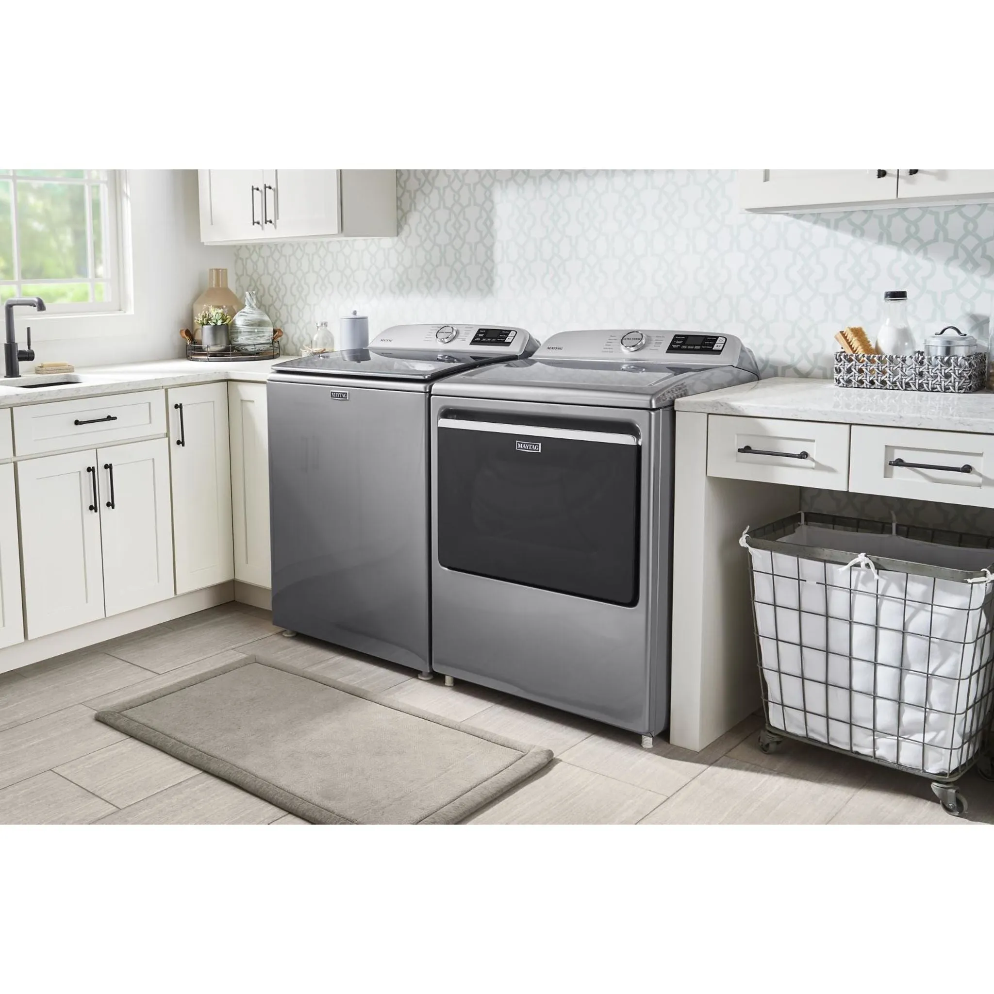 Maytag Smart Top Load Gas Dryer with Extra Power Button - 7.4 cu. ft. (MGD6230HC)