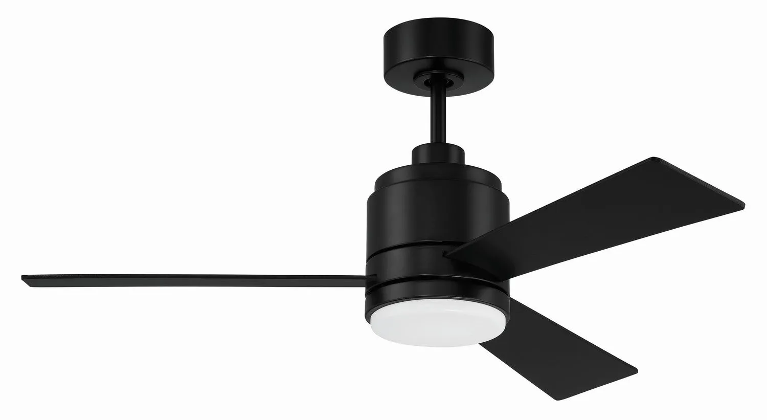 McCoy 3-Blade 42" Ceiling Fan in Flat Black