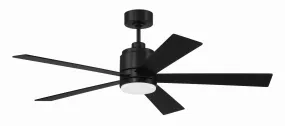 McCoy 5 Blade 52" Ceiling Fan in Flat Black