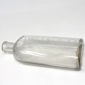 Medicine Bottle, Lydia E. Pinkham Medicine, 14.4 oz, Clear Antique