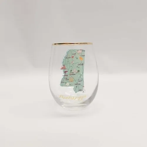 MISSISSIPPI STEMLESS WINE GLASS