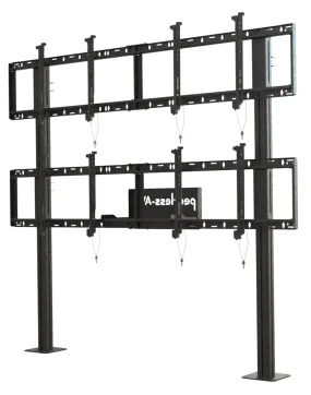 Modular Video Wall Pedestal Mount 2x2 Configuration for 46'' to 60'' Displays