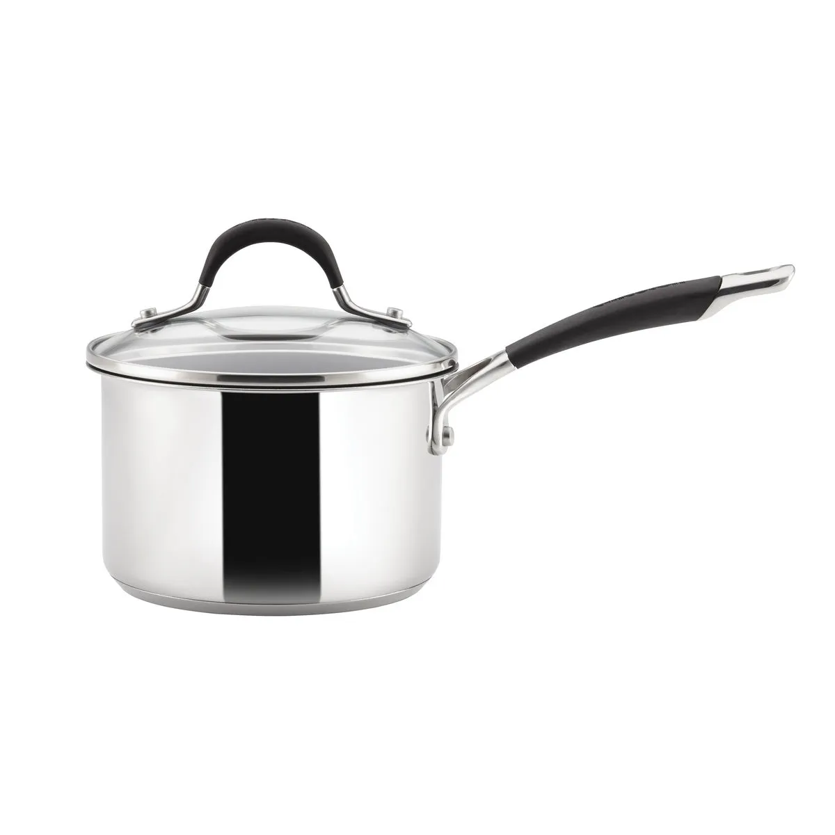 Momentum Stainless Steel Non-Stick Saucepan & Lid Set - 3 Pieces