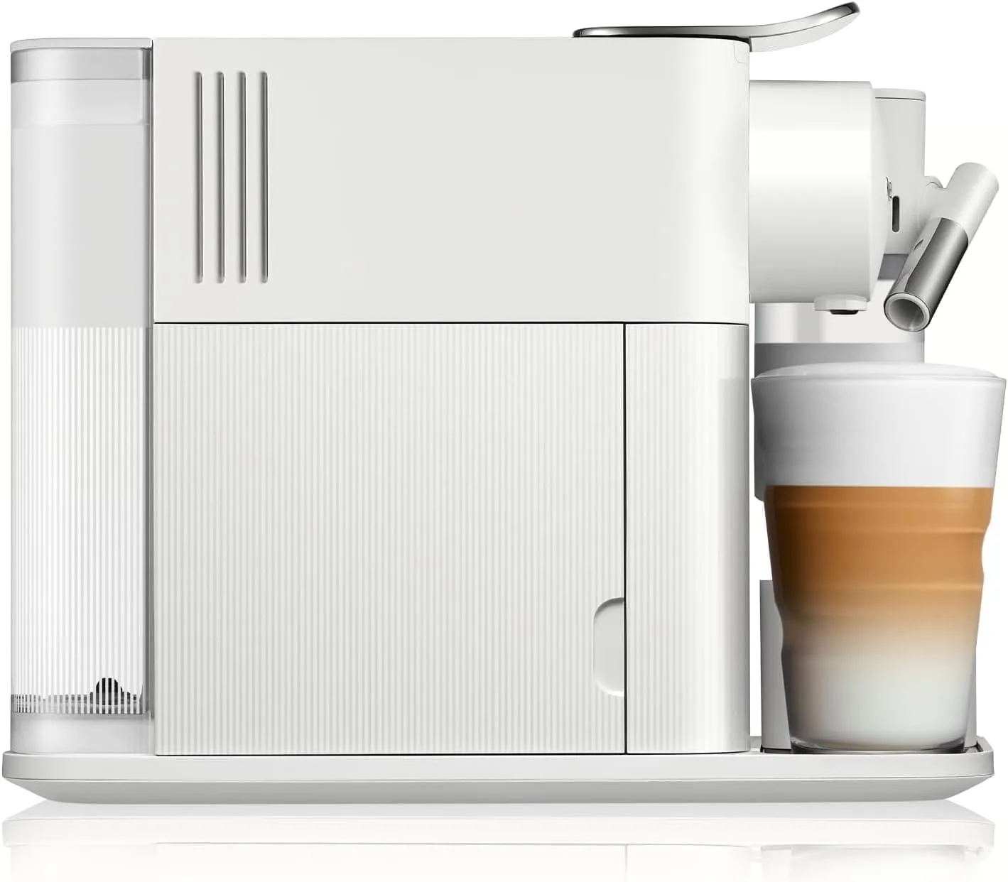 Nespresso Lattissima One Evo by De'Longhi, Automatic Coffee Maker, Single-Serve Capsule, Frothed Milk, Cappuccino & Latte, 1450W, White