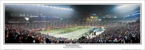 New England Patriots Gillette Stadium "Homeland Defense" (2004 AFC Championship Game) Panoramic Poster Print