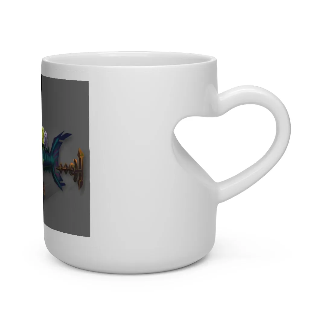 Nibbler's the Misfit Shark Heart Shape Mug