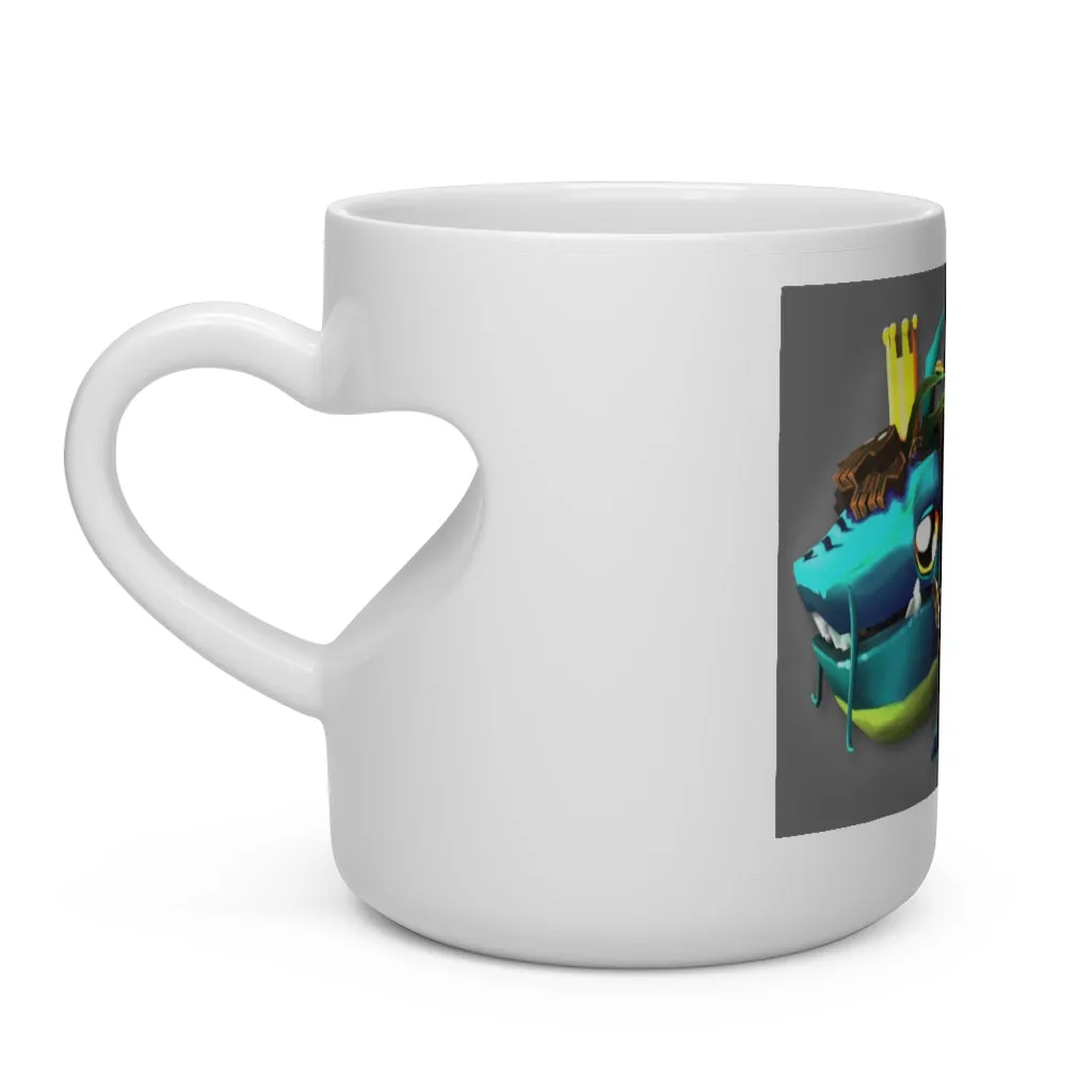 Nibbler's the Misfit Shark Heart Shape Mug