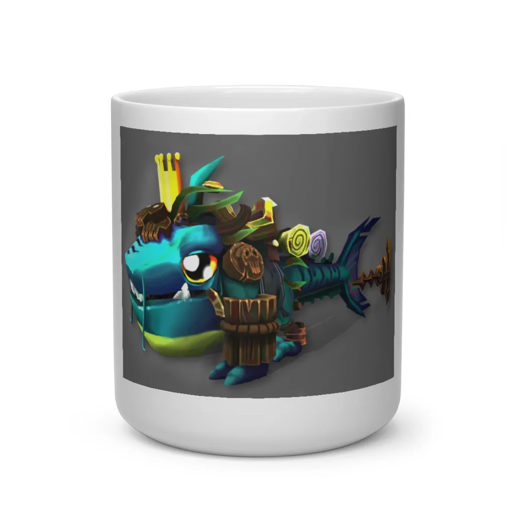 Nibbler's the Misfit Shark Heart Shape Mug