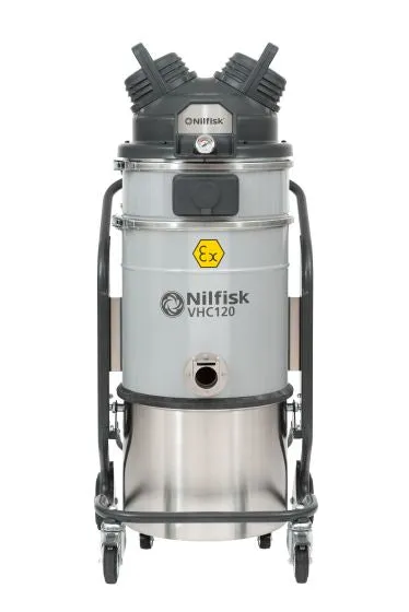 Nilfisk VHC120 Compressed Air Powered Vacuum Cleaner For Use When Electricity Is Not Allowed