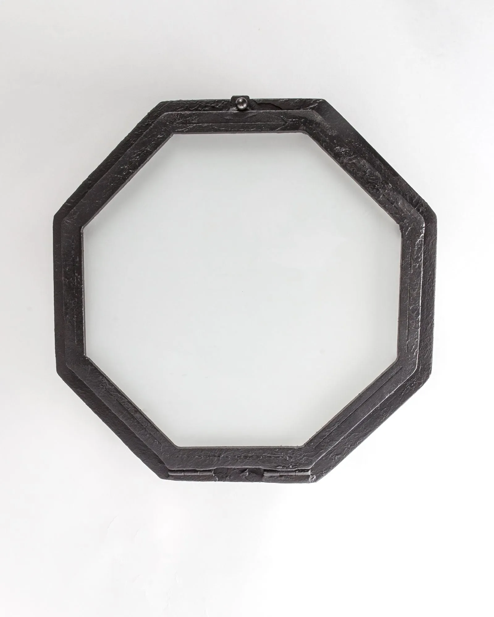 Octagonal Flush Mount with Opal White Glass