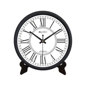 Olive Tree 8-Inch Plastic Analog Wall Clock/Table Clock - Modern Dial Latest Stylish Table Clock (Black Frame, Quartz Movement)-1002