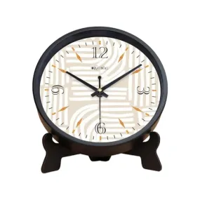 Olive Tree 8-Inch Plastic Analog Wall Clock/Table Clock - Modern Dial Latest Stylish Table Clock (Black Frame, Quartz Movement)-1008