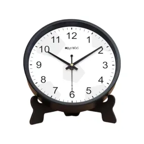 Olive Tree 8-Inch Plastic Analog Wall Clock/Table Clock - Modern Dial Latest Stylish Table Clock (Black Frame, Quartz Movement)-1025