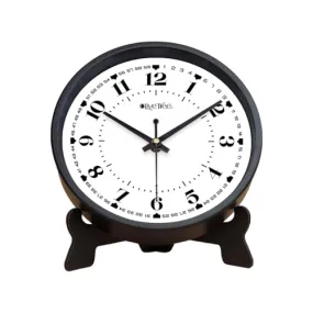 Olive Tree 8-Inch Plastic Analog Wall Clock/Table Clock - Modern Dial Latest Stylish Table Clock (Black Frame, Quartz Movement)-1030