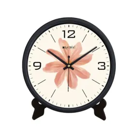 Olive Tree 8-Inch Plastic Analog Wall Clock/Table Clock - Modern Dial Latest Stylish Table Clock (Black Frame, Quartz Movement)-1031