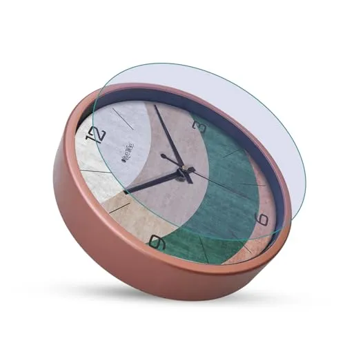 Olive Tree 8-Inch Plastic Analog Wall Clock/Table Clock - Modern Dial Latest Stylish Table Clock (Copper Frame, Quartz Movement)-1064