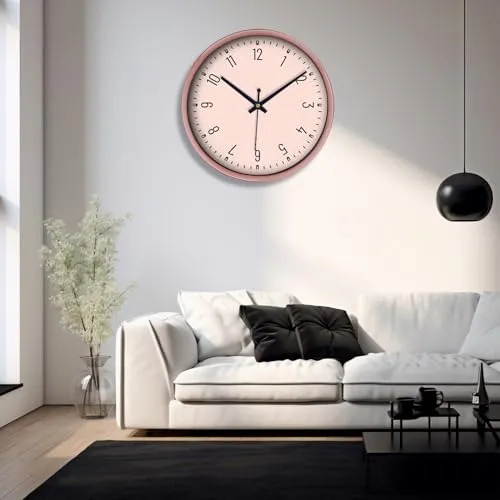 Olive Tree 8-Inch Plastic Analog Wall Clock/Table Clock - Modern Dial Latest Stylish Table Clock (Copper Frame, Quartz Movement)-1066