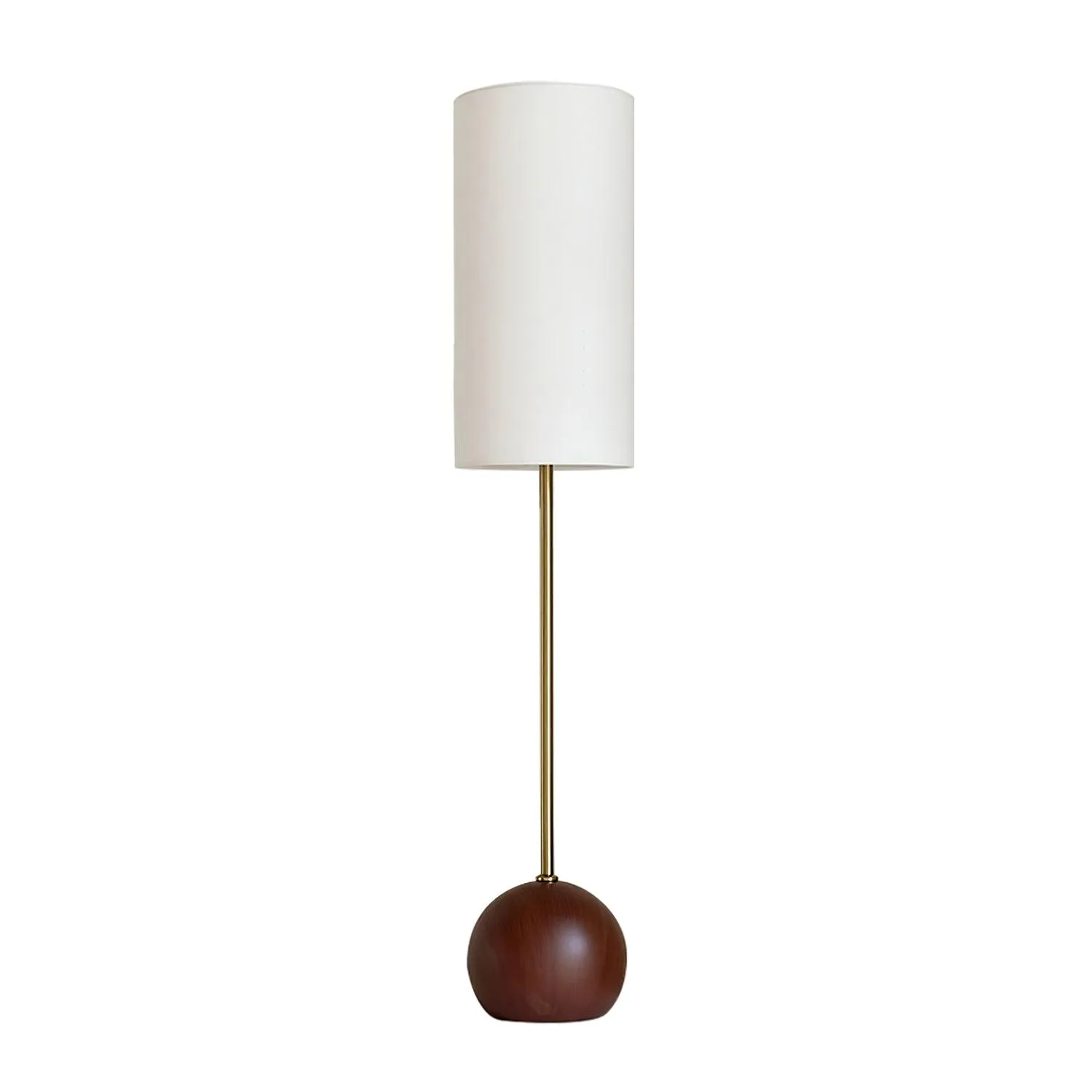 Orbis Wooden Sphere Floor Lamp