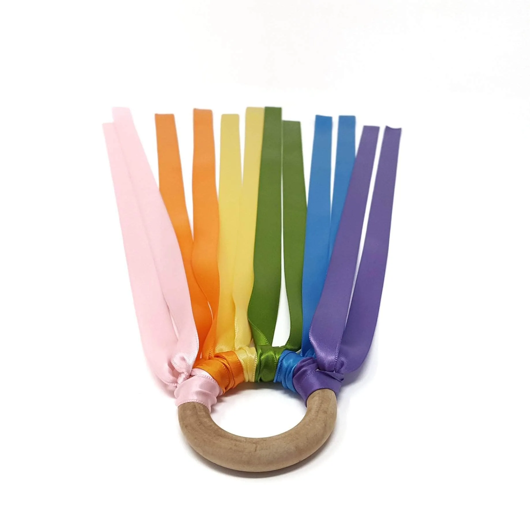 Pastel Rainbow Ribbon Wand