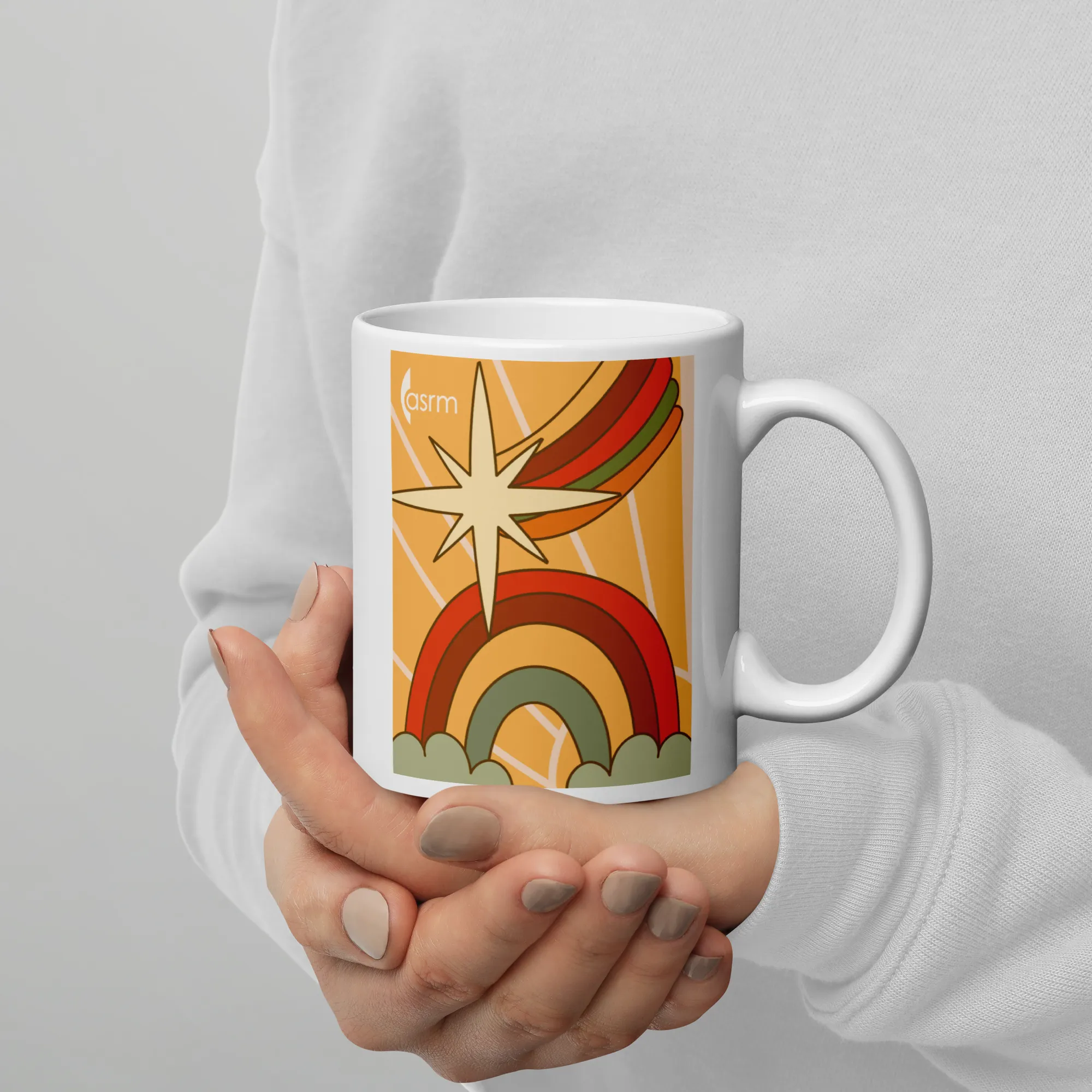 Peace, Love, and Reproductive Rights White Glossy Mug