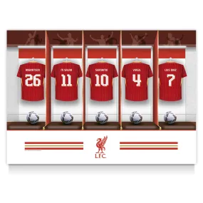 Personalised Liverpool FC Dressing Room Poster