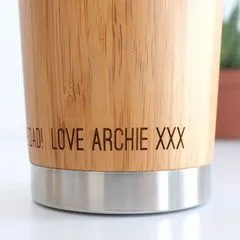 Personalised Wooden Hobby Travel Mug