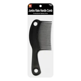 PLASTIC COMB JUMBO RAKE HANDLE COMB (BLACK)