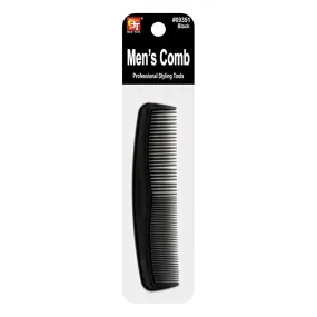 PLASTIC COMB MEN'S COMB (BLACK)