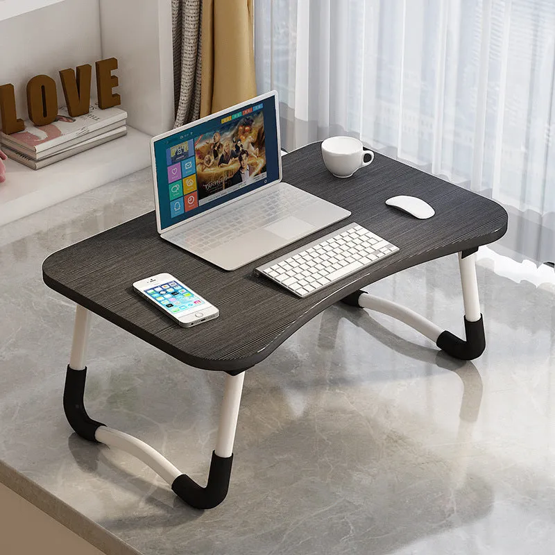 Portable Foldable Bed Laptop Table Black