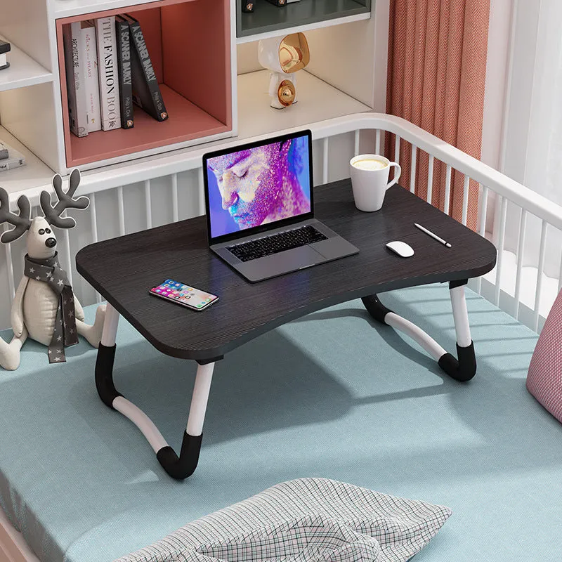 Portable Foldable Bed Laptop Table Black