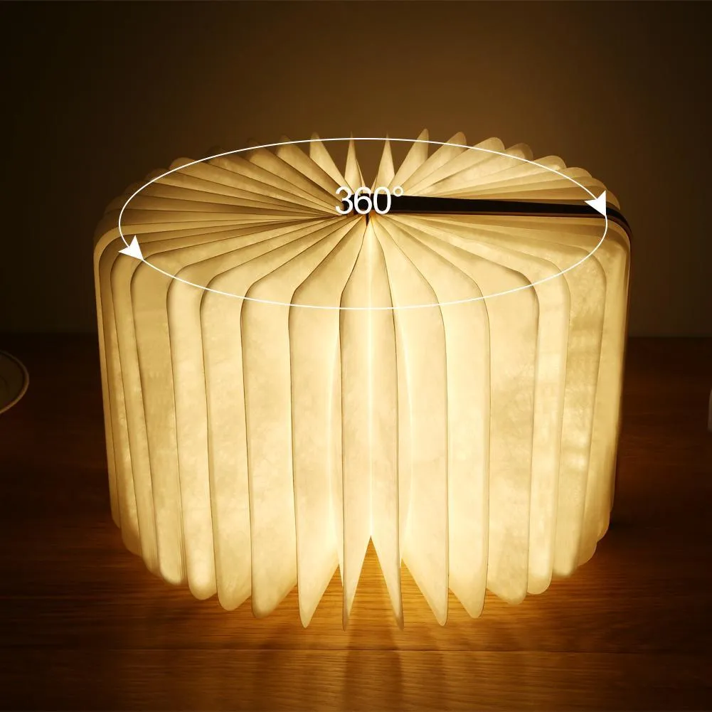 Portable Foldable Wooden LED Magnetic Book Desk Lamp