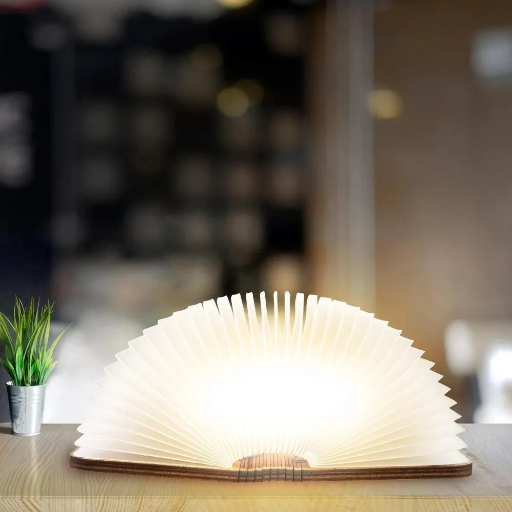 Portable Foldable Wooden LED Magnetic Book Desk Lamp