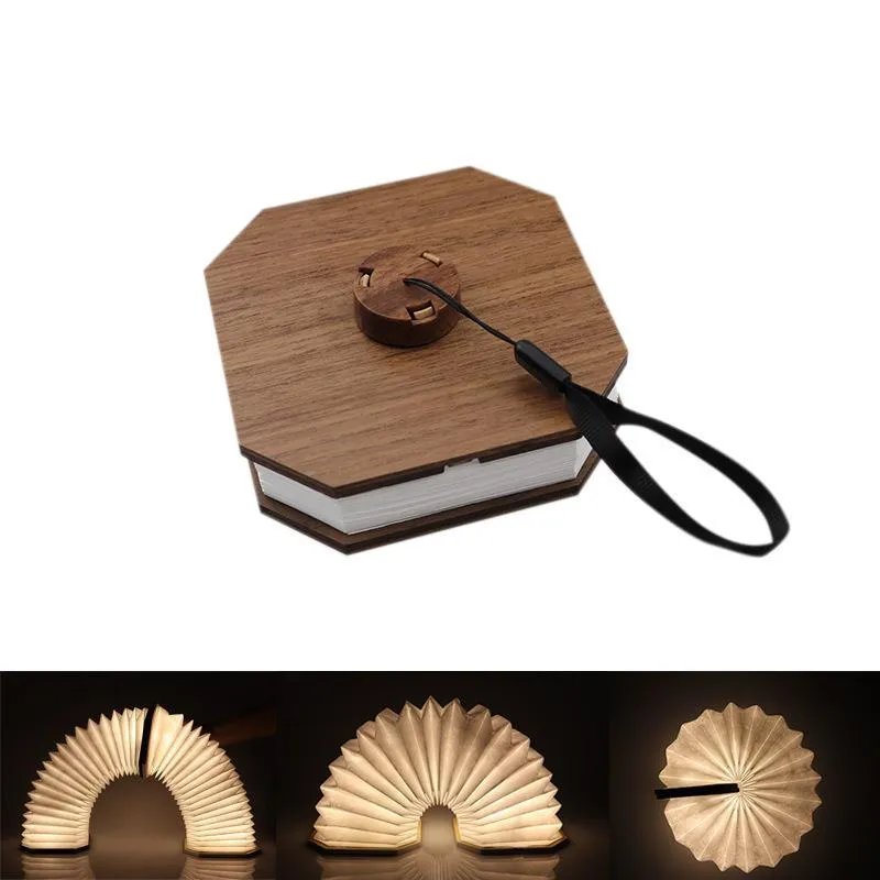 Portable Foldable Wooden LED Magnetic Book Desk Lamp