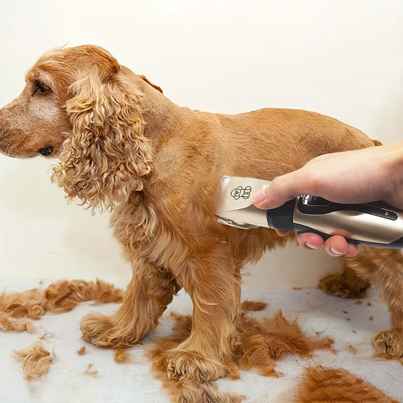 Premium Pet Hair Trimmer Kit - Electric Precision Clippers with Gentle Hair Cutting Technology - Perfect for Professional Grooming at Home, Ideal for Dogs (Including Teddy Breeds) and Cats