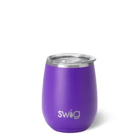 Purple Stemless Wine Cup 14oz