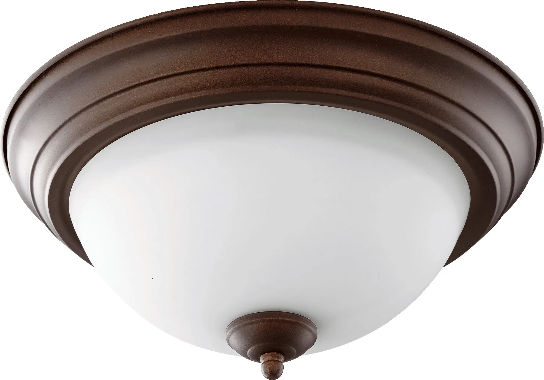 Quorum 3063-13-86 Ceiling Mount - Oiled Bronze W/ Satin Opal