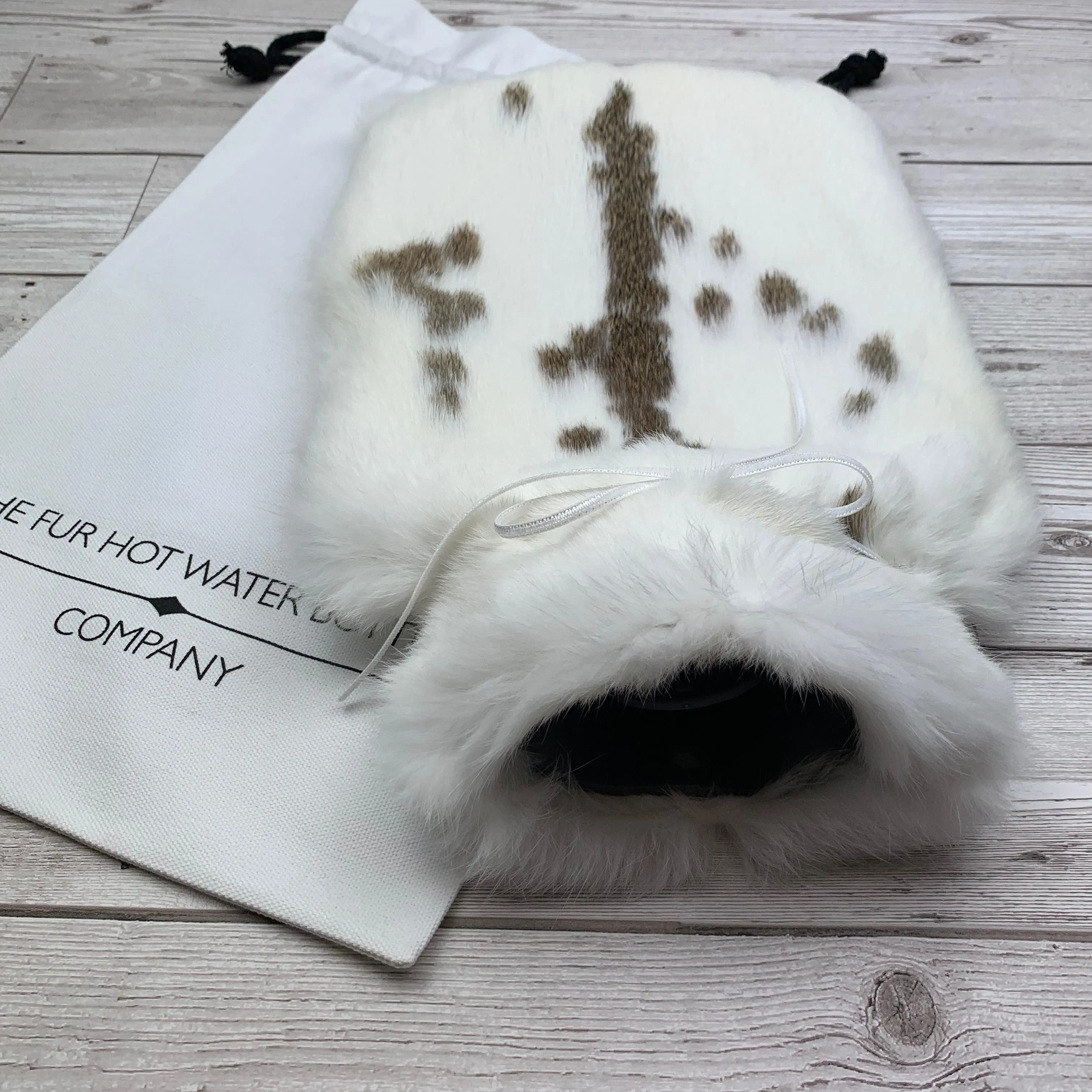 Rabbit Fur Hot Water Bottle | A velvety touch of comfort that soothes with every cuddle