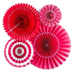 Red Fan Set