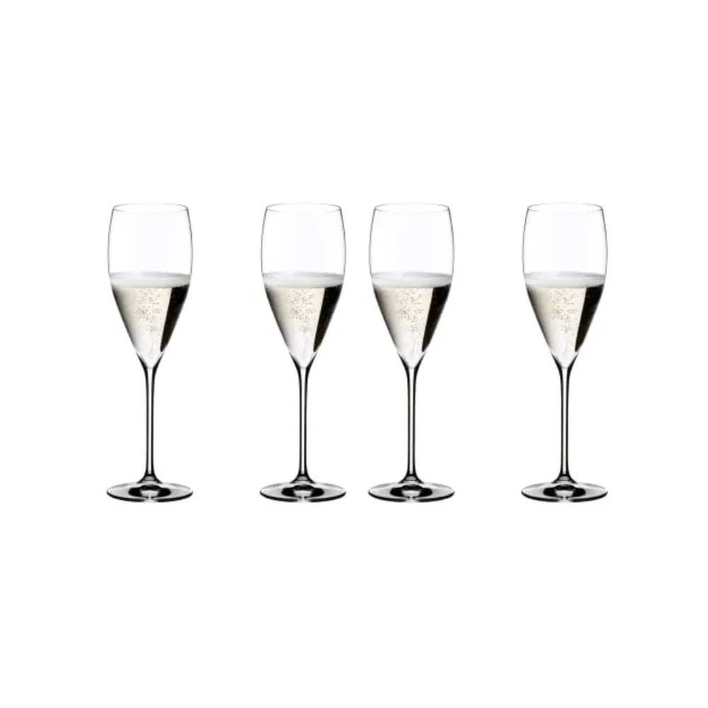 Riedel Vinum 4-Piece Crystal Champagne Glass Set, 12 Oz