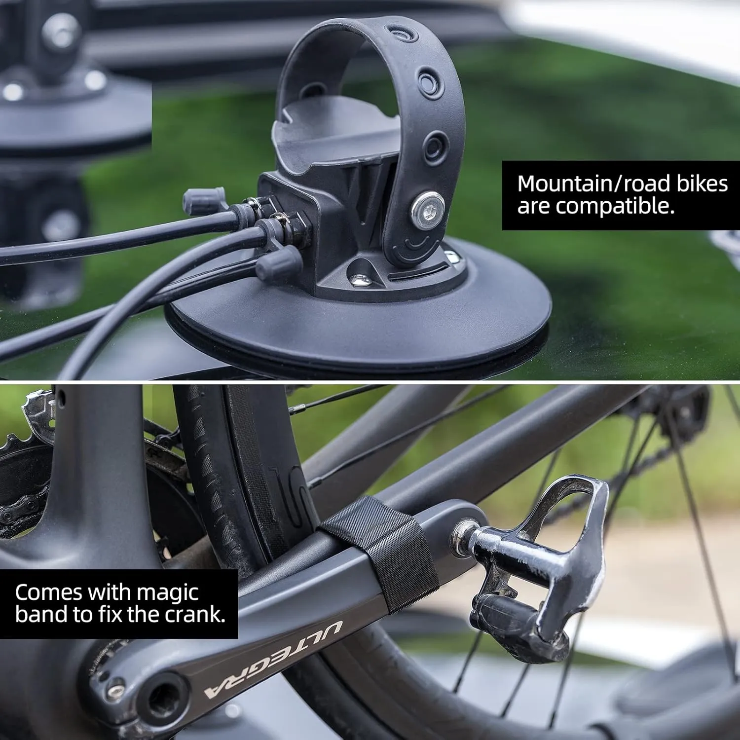 ROCKBROS Electric Suction Cup Bike Rack for 1-3 Bikes Safe Mount