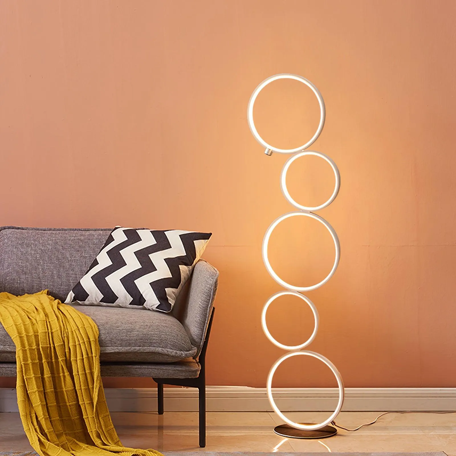 Round Floor Lamp 45.2″