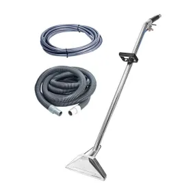 Sandia Sniper 12" Stainless Steel Dual Jet Carpet Cleaning Wand w/ 25' Vacuum & Solution Hoses