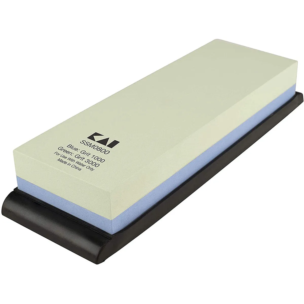 Shun Combination Whetstone w/ Rubber Base: 1000/3000 Grit