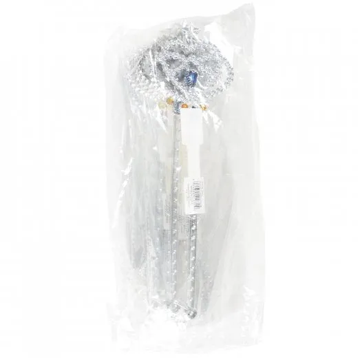 Silver Plastic Wands Costume Accessory (One Dozen)