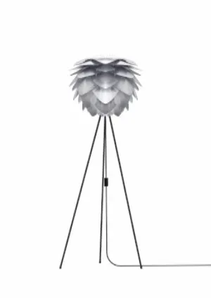 SILVIA Brushed Steel Floor Lamp